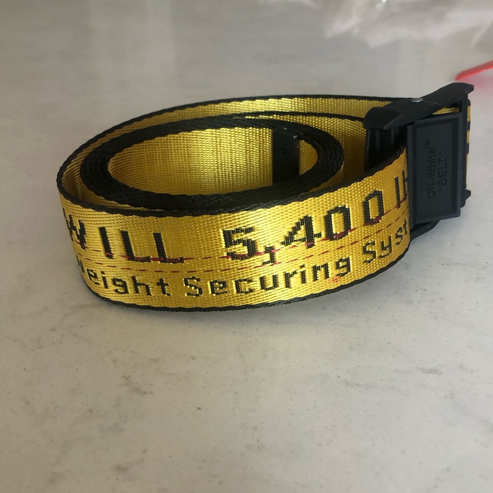 Off-White Yellow Industrial Belt